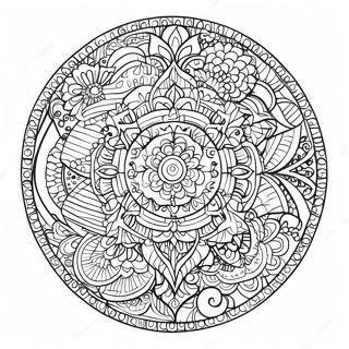 Spiritual Mandala Coloring Page 82212-23781