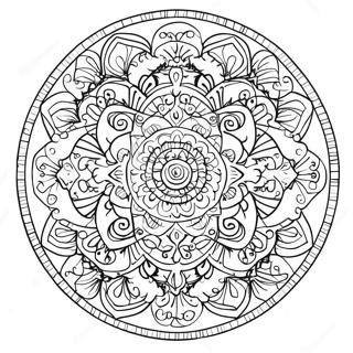 Spiritual Mandala Coloring Page 82212-23782