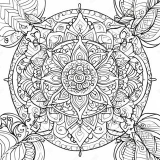 Spiritual Mandala Coloring Page 82212-23783