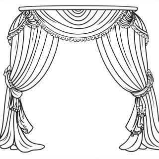Luxurious Velvet Drapes Coloring Page 82342 23892