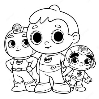 Super Why And Friends Coloring Page 82367-23906