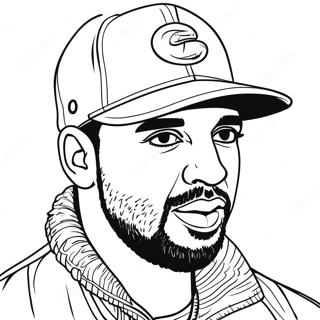 Drake With A Cool Hat Coloring Page 82444-23965