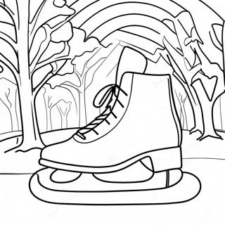Winter Wonderland Ice Skating Coloring Page 82498-24015