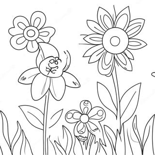 Spring Flowers Coloring Page 82547-24043