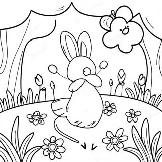 Colorful Spring Garden Coloring Page 82548-24048