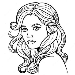 Hair Coloring Pages