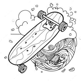 Skateboard Coloring Pages