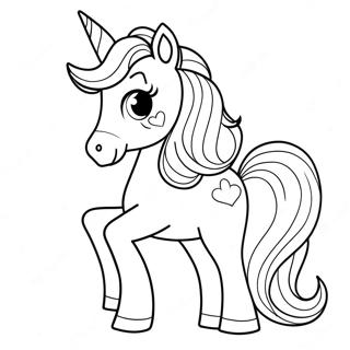 Adventurous Unicorn Princess Coloring Page 82884-24315