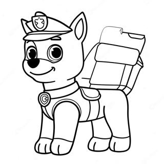 Chase Paw Patrol Coloring Page 828-904