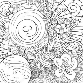 Galaxy Trippy Coloring Page 82933-24342