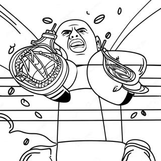 Wwe Championship Match Coloring Page 82986-24391