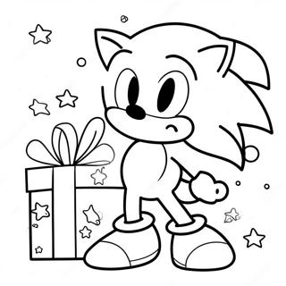 Sonic Christmas Coloring Pages