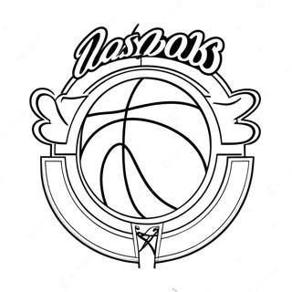 Nba Logo Coloring Page 83036-24424