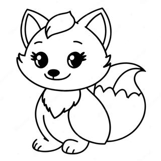 Kawaii Fox Coloring Page 83087-24462