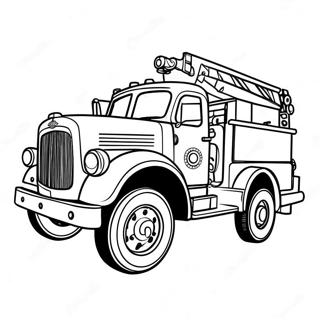 Marshall With Fire Truck Coloring Page 830 1125