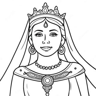 Majestic Queen Esther Coloring Page 83141-24520