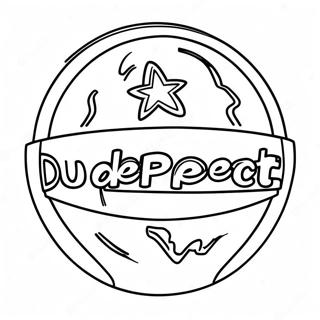 Dude Perfect Logo Coloring Page 83163-24523