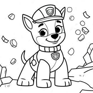 Rubble Digging Paw Patrol Coloring Page 831 2491