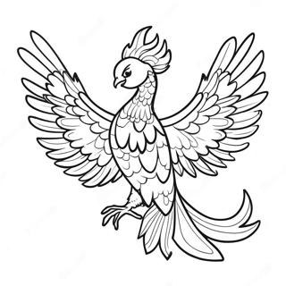 Majestic Phoenix Rising Coloring Page 83215-24565