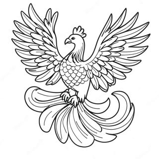 Majestic Phoenix Rising Coloring Page 83215-24566