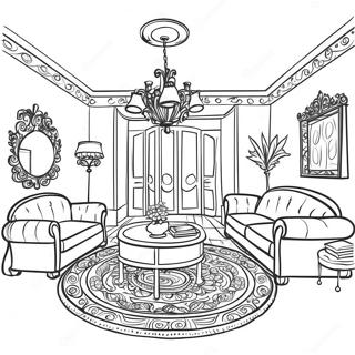 Interior Design Coloring Page 83240-24581