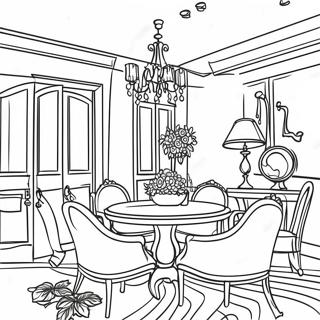 Interior Design Coloring Page 83240-24583