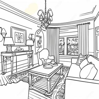 Interior Design Coloring Page 83240-24584