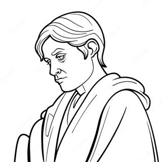 Sorrowful Figure In Shadows Coloring Page 83369-24691