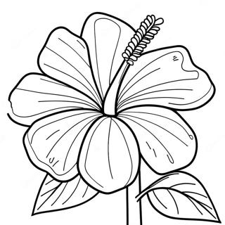 Hibiscus Flower Coloring Page 83393-24701