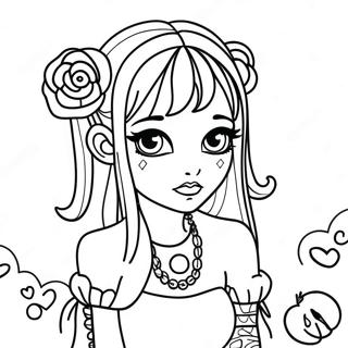 Pastel Goth Coloring Pages