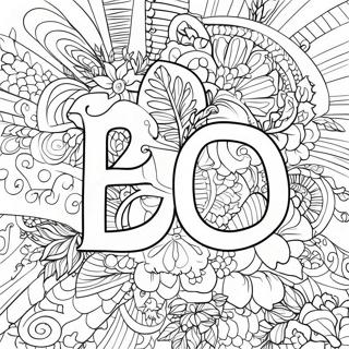 Bold Personalized Name Coloring Page 83601-24880