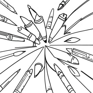 Colorful Crayon Coloring Page 83625-24893