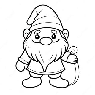 Christmas Gnome Coloring Pages