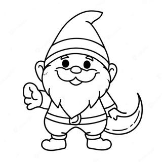 Christmas Gnome Coloring Page 83700-24946