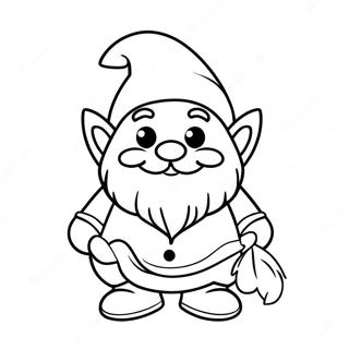 Christmas Gnome Coloring Page 83700-24947