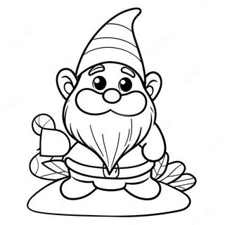 Christmas Gnome Coloring Page 83700-24948