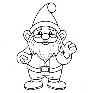 Festive Christmas Gnome Coloring Page 83701-24949