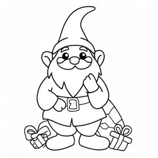 Festive Christmas Gnome Coloring Page 83701-24951