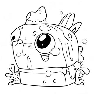 Cute Gary Spongebob Coloring Page 83753-24989