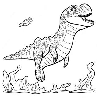 Mosasaurus Coloring Pages