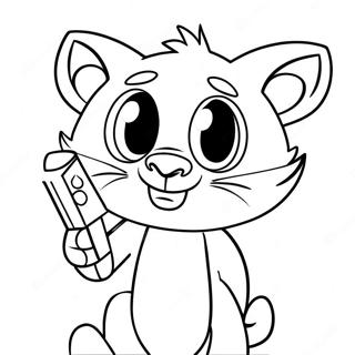 Talking Tom Coloring Page 83829-25048