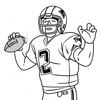 Tom Brady Celebrating Touchdown Coloring Page 83859-25082