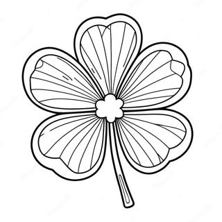 Four Leaf Clover Coloring Pages