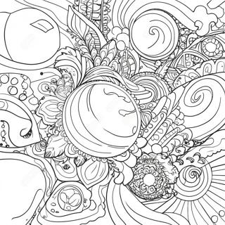 Galaxy Space For Adults Coloring Pages