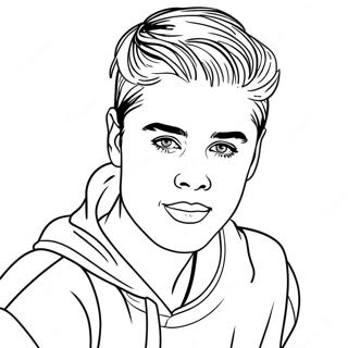 Justin Bieber Coloring Page 83982-25166