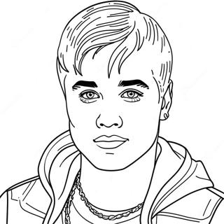 Justin Bieber Coloring Page 83982-25167