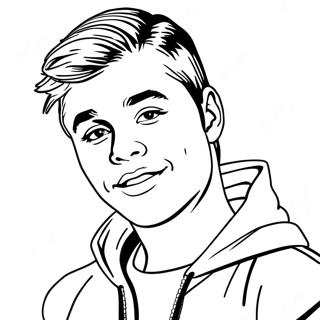 Justin Bieber Coloring Page 83982-25168