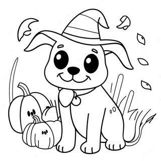 Halloween Dog Coloring Page 84008-25187