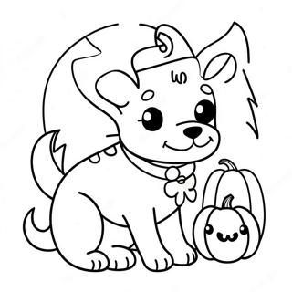 Halloween Dog Coloring Page 84008-25188