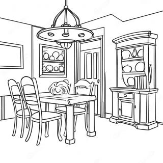 Inside House Coloring Page 84034-25207